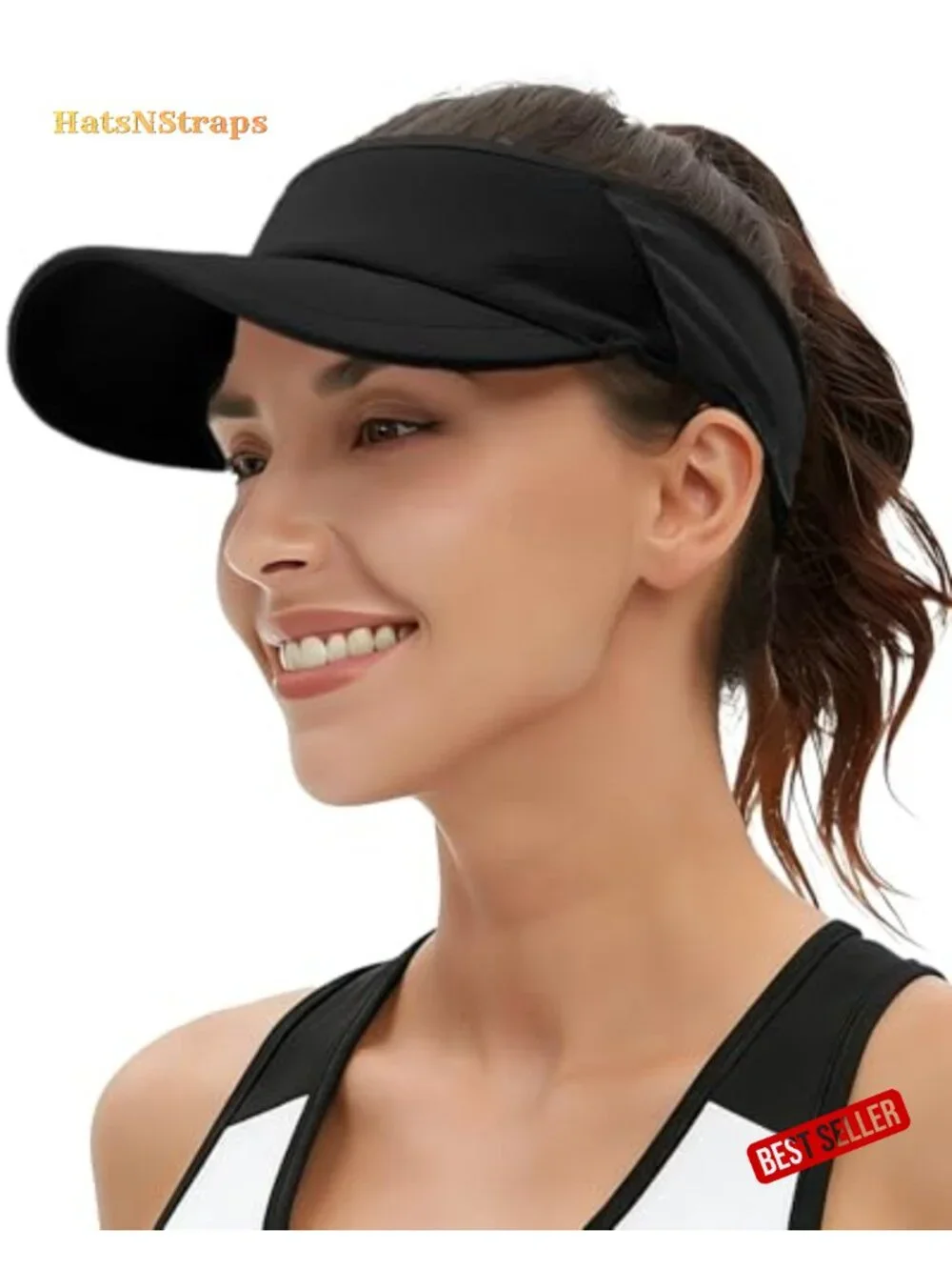 UV Protection Stretchy Visor Hat for Running Tennis Golf